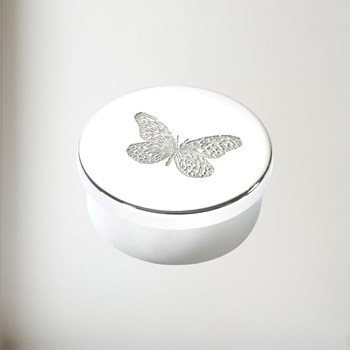 Small Butterfly Pewter Trinket Box Small Butterfly Pewter Trinket Box