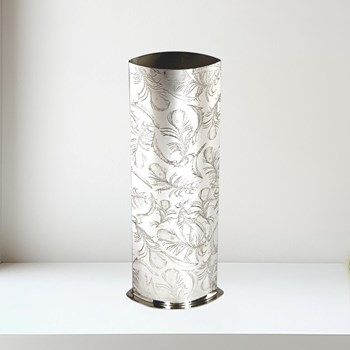 Peacock pewter Vase