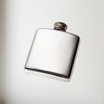 2oz Plain Pewter Pocket Flask