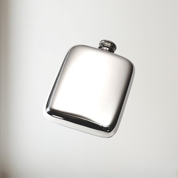4oz Plain Pewter Pocket Flask 4oz Plain Pewter Pocket Flask