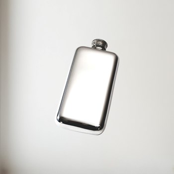 3oz Plain Pewter Pocket Flask 3oz Plain Pewter Pocket Flask