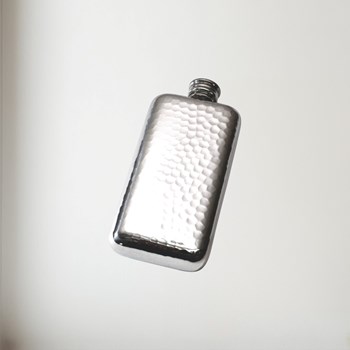 3oz hammered pocket flask