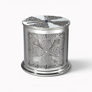 Celtic Cross Pewter Money Box
