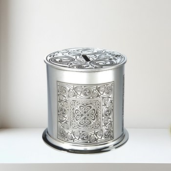 Celtic Spiral Pewter Money Box Celtic Spiral Pewter money box