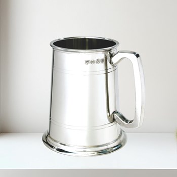 Double Lined One Pint Pewter Tankard Double Lined 1 pint Pewter Tankard