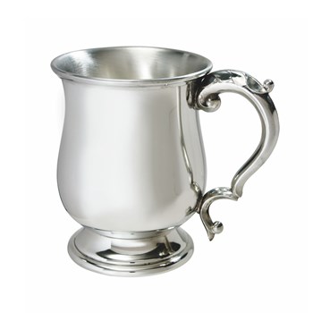 Standard Georgian 1 pint pewter Tankard