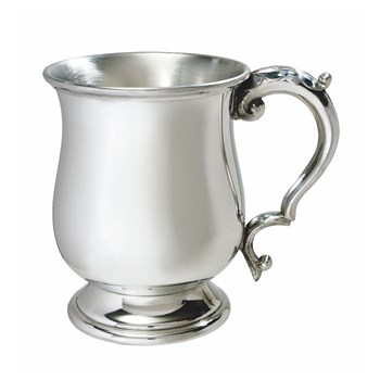 Classic Georgian One pint Pewter Tankard