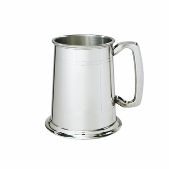 Standard Double Lined One Pint Pewter Tankard