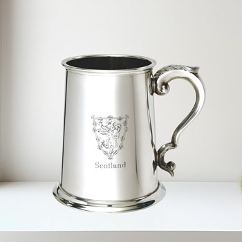 Lion Of Scotland One Pint Pewter Tankard Lion of Scotland 1 pint pewter Tankard