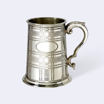 Tartan One Pint Pewter Tankard Tartan One Pint Pewter Tankard