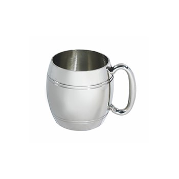Half Pint Barrel Pewter Tankard