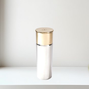 Pewter and Brass 4oz Cartridge Flask