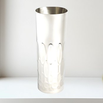 Large Pewter Elipse Vase Large Pewter Elipse Vase