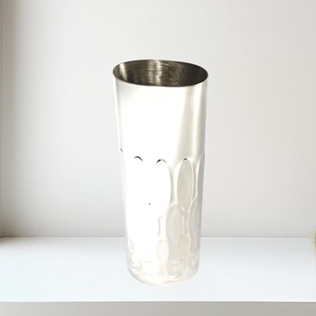 Pewter Elipse Vase