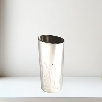 Small Pewter Elipse Vase Small Pewter Elipse Vase