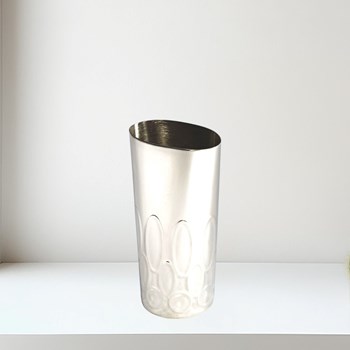 Small Pewter Elipse Vase Small Pewter Elipse Vase