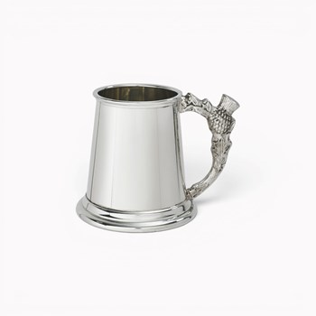 Thistle Handle Pewter Baby Mug