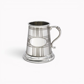Tartan Pewter Baby Mug