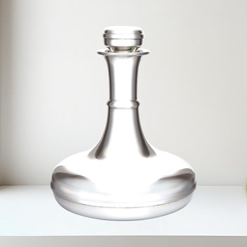 Pewter Ships Decanter