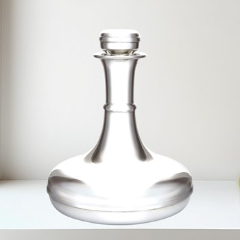 Pewter Ships Decanter