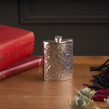 Deep Embossed 6oz Celtic Pattern Flask