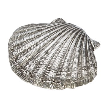 Cast Pewter Scallop Shell Ornament Cast Pewter Scallop Shell Ornament