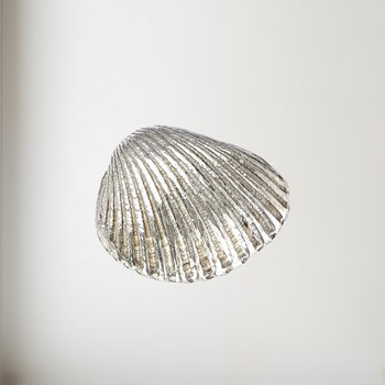 Cast Pewter Small Cockle Shell ornament