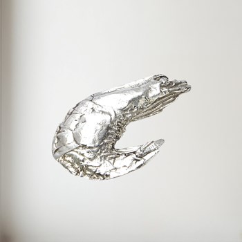 Cast Pewter Prawn ornament