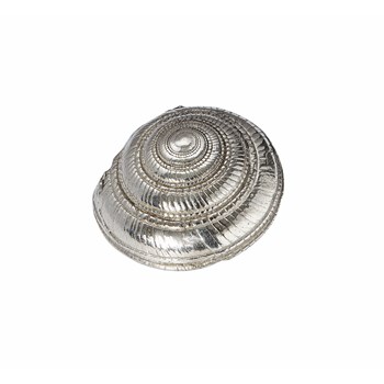 Cast Pewter Large Flat Spiral Ornament