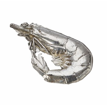 Cast Pewter Crevette Ornament Cast Pewter Crevette Ornament