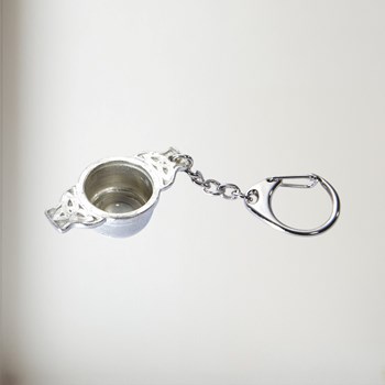 Cast Pewter Quaich Keyring