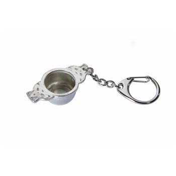 Cast Pewter Quaich Keyring Cast Pewter Quaich Keyring