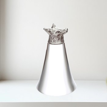 5oz Fox Head Pewter Jigger Cup 5oz Fox Head Pewter Jigger Cup