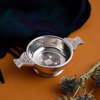 Tartan Standard Pewter Quaich