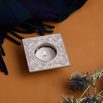 Square Celtic T-Lite Candle Holder Square Celtic T-Lite Candle Holder