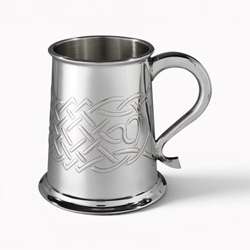 Islay Celtic Embossed Pewter Tankard