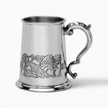 Celtic Dragon Pewter Tankard