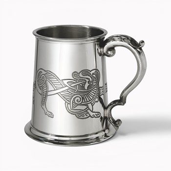Celtic Lion Pewter Tankard