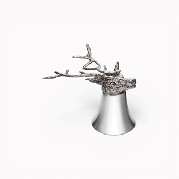 Stag Head 3oz Pewter Jigger Cup Stag Head 3oz Pewter Jigger Cup