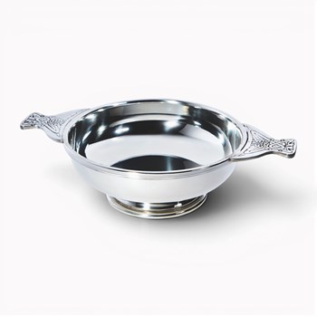 Eight Inch Large Pewter Quaich Eight Inch Pewter Quaich