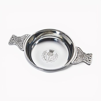 Thistle Large Pewter Quaich Thistle Large Pewter Quaich