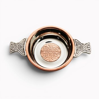 Celtic Copper Large Pewter Quaich