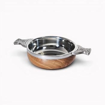 Wood And Pewter Medium Quaich Wood And Pewter Medium Quaich