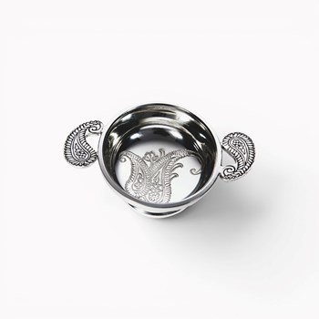 Paisley Small Pewter Quaich