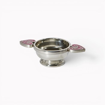 Baby Pink Heart Of The Highlands Small Quaich Baby Pink Heart Of The Highlands Small Quaich
