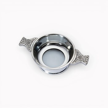 Glass Base Standard Pewter Quaich