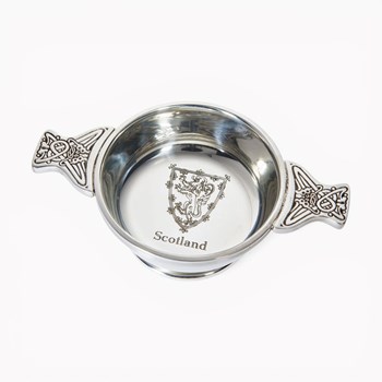 Lion Of Scotland Standard  Pewter Quaich