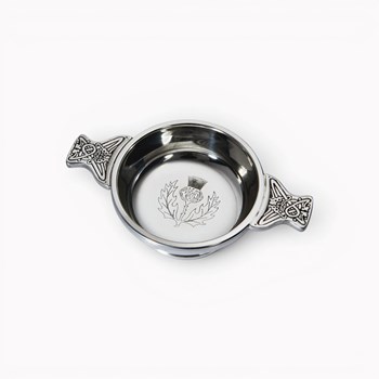 Thistle Stamp Standard Pewter Quaich