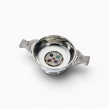 Gem Cross Standard Pewter Quaich
