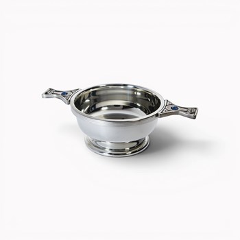Gem Handle Standard Pewter Quaich